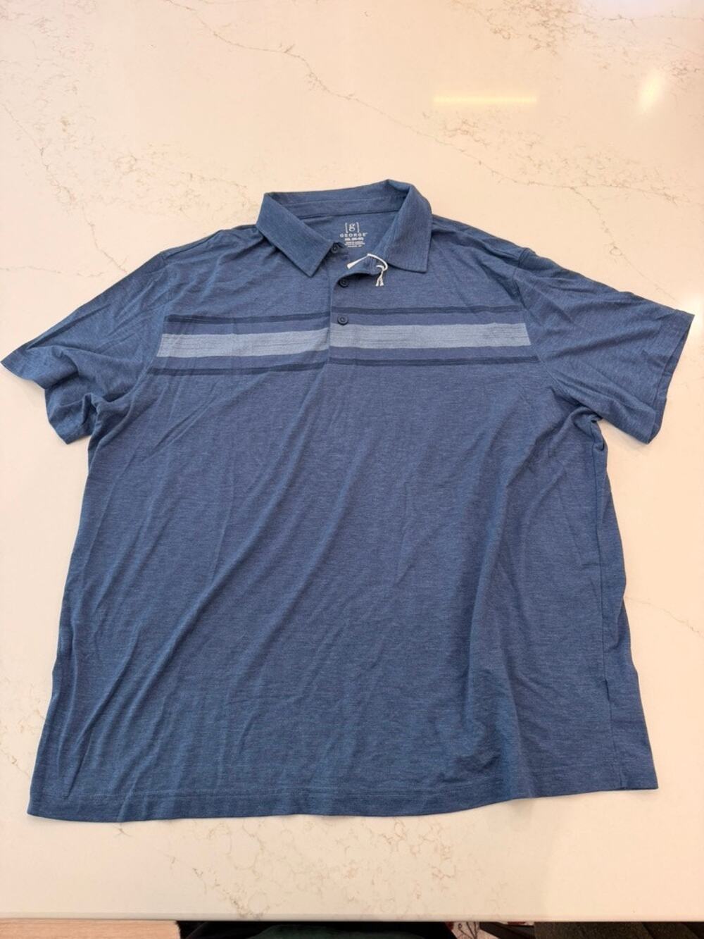 Goodfellow & Co Men’s Blue Striped Polo – XXL